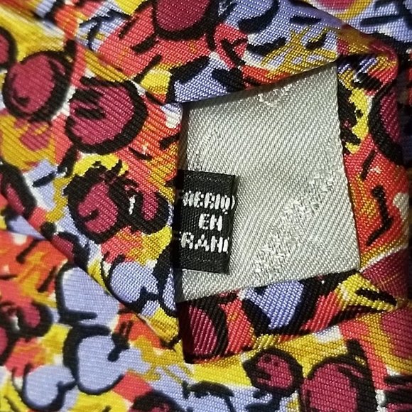 Andre Claude Canova/Georges Duboeuf Multicolor Silk Tie Made In France 59x3.75” - Picture 9 of 9